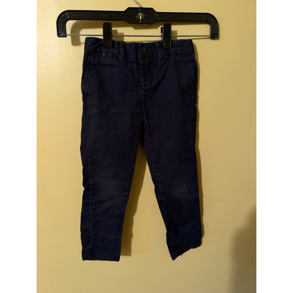 Polo Ralph Lauren Toddler Boys Navy Blue Chino Pants Size 4 4T Twill Trousers